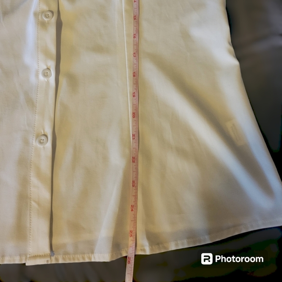 Belle Poque short sleeve neck bow retro vintage style off white large blouse - Picture 4 of 9